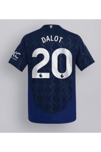 Manchester United Diogo Dalot #20 Voetbaltruitje Uit tenue 2024-25 Korte Mouw